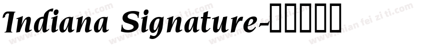 Indiana Signature字体转换